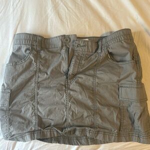 camo green cargo skirt